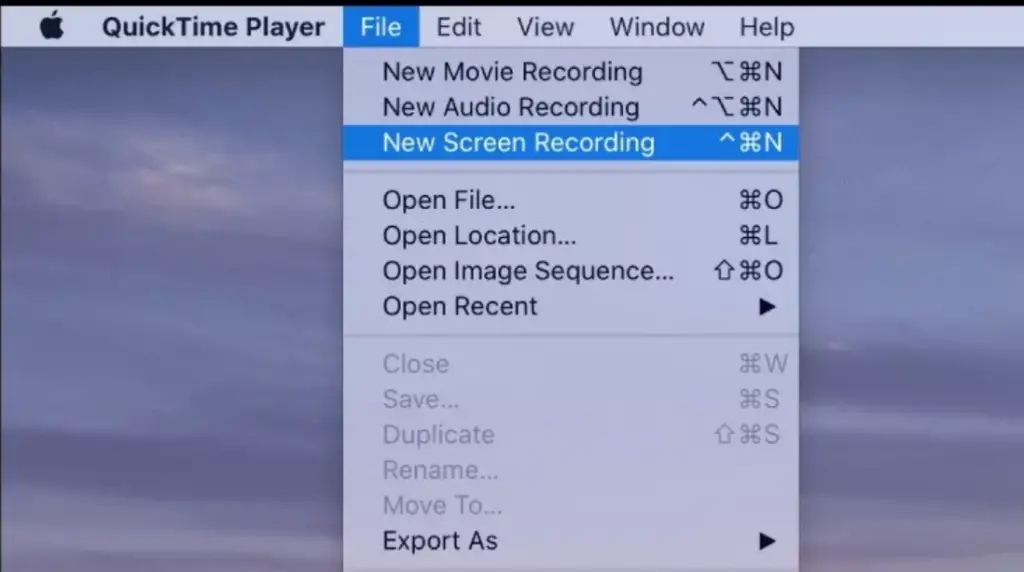free screen recorder without watermark - Quick time Player