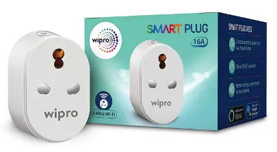 Wipro 16A Wi-Fi Smart Plug-Best overall-Best smart plugs in India