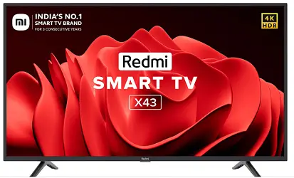 Redmi 108 cm (43 inches) 4K Ultra HD Android Smart LED TV X43