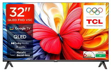 TCL 80 cms (32 inches) V5C Series Full HD Smart QLED Google TV