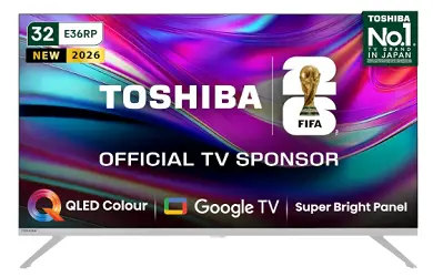 Toshiba 80 cm (32 inches) E36RP Series HD Ready Smart QLED Google TV