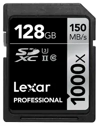 Lexar Professional 1000 x 128GB SDXC Card