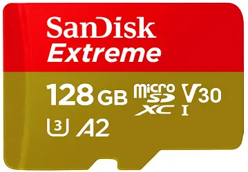 SanDisk Extreme microSD UHS I Card 128GB