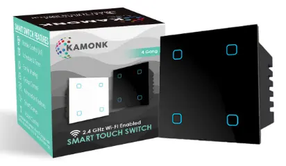 Kamonk Smart Touch Switch 4 Gang,