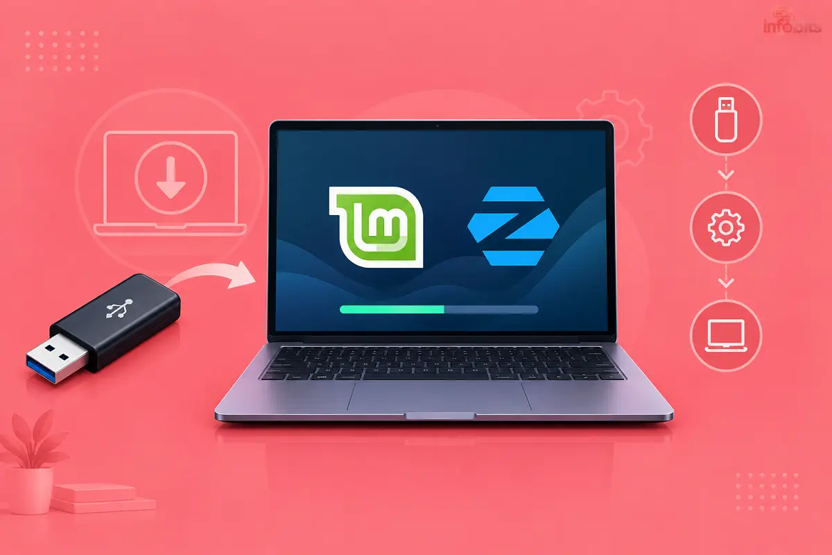 Install Linux Mint or Zorin OS From a USB Drive